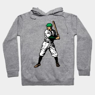 Vintage Baseball Player (Green) Hoodie